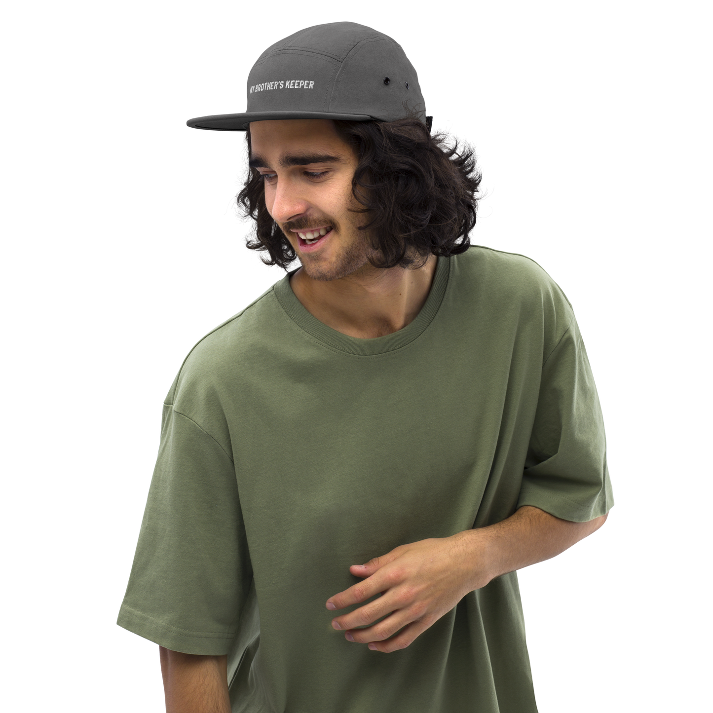 "My Brother's Keeper" Minimalist 5-Panel Cap