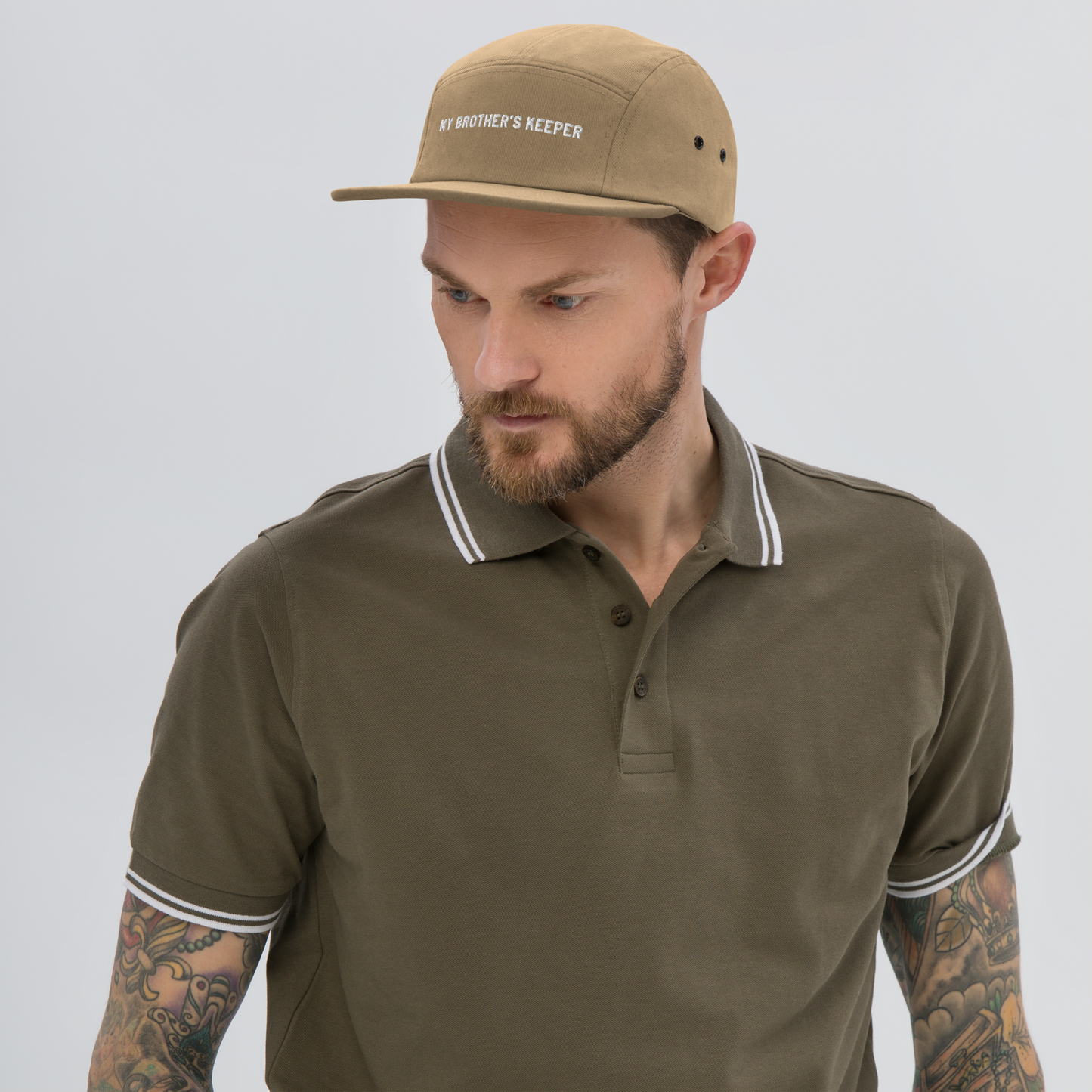 "My Brother's Keeper" Minimalist 5-Panel Cap