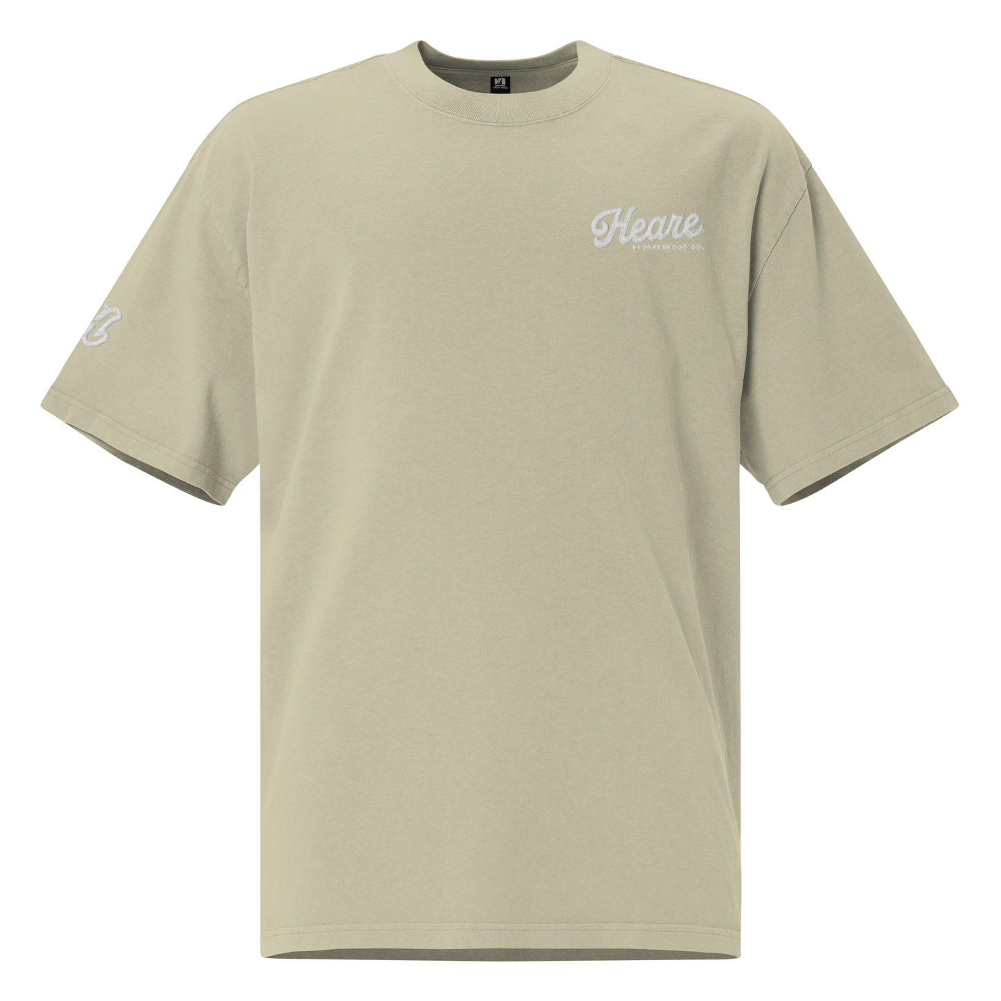 Essential Tee 1: Oversized Faded + Embroidered Logo (3 Colors)