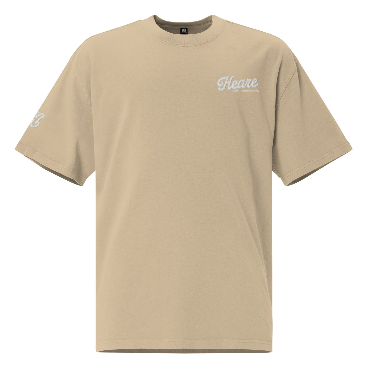 Essential Tee 1: Oversized Faded + Embroidered Logo (3 Colors)