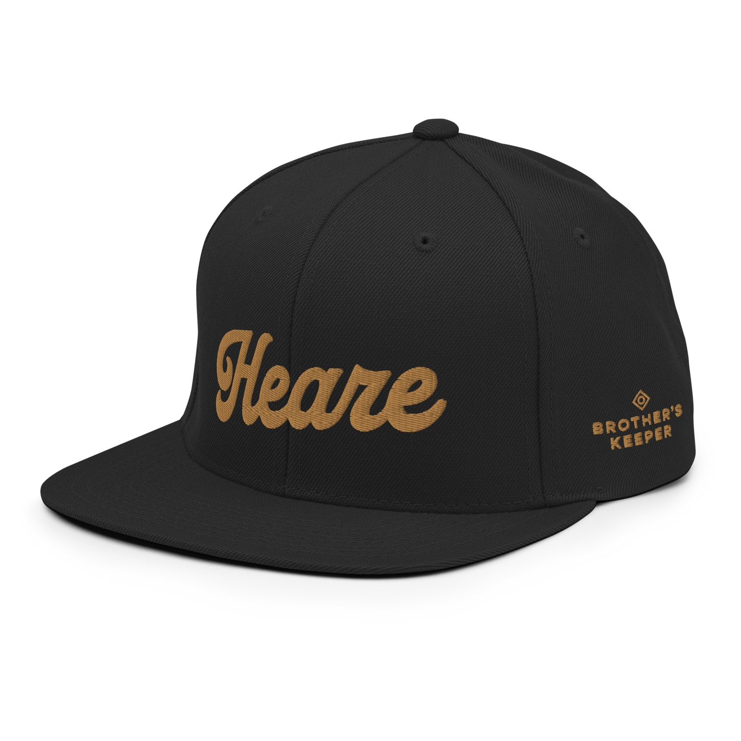 Brother's Keeper Membership Snapback Hat (Gold on Black)