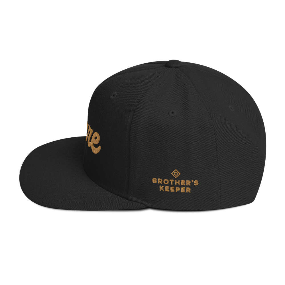 Brother's Keeper Membership Snapback Hat (Gold on Black)